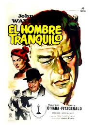 A movie poster for The Quiet Man in Spanish.