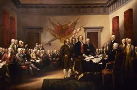 Trumbell's painting of the Declaration of Independence