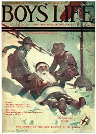 Fun cover-Scouts helping Santa!