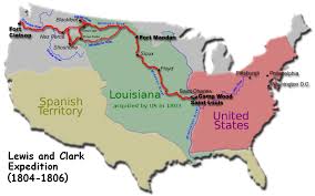 Map of Lewis and Clark Expedition