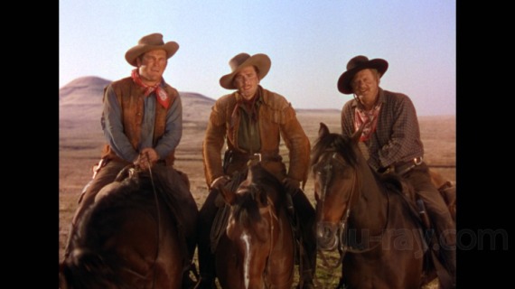 Tex, Wade, and Rusty, the 3 cowboy-heroes 